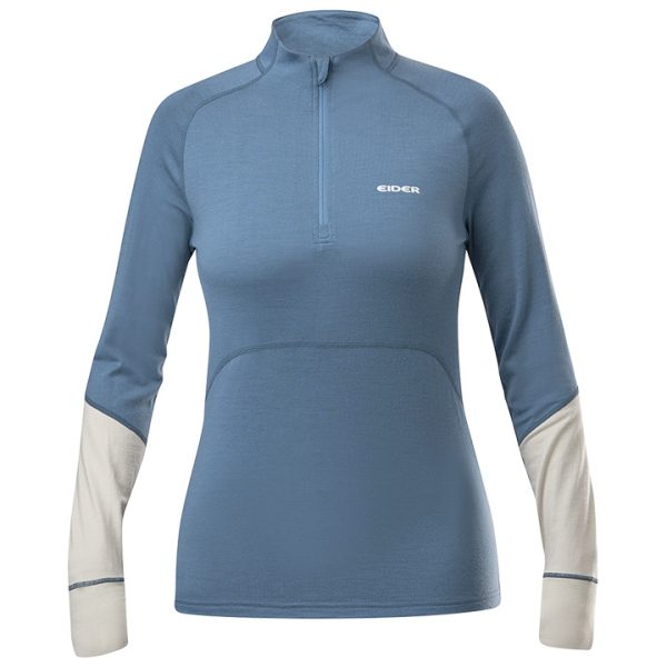 W Sarenne Merino Half Zip Storm Blue