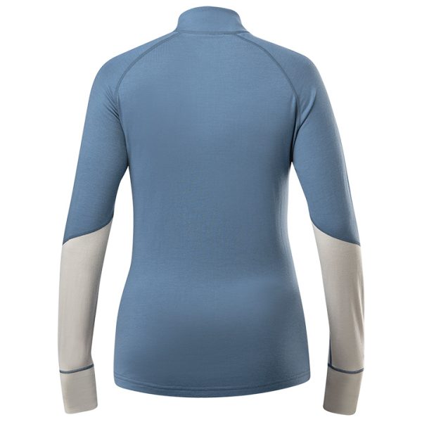 W Sarenne Merino Half Zip Storm Blue - Image 2