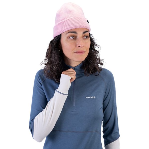 W Sarenne Merino Half Zip Storm Blue - Image 4