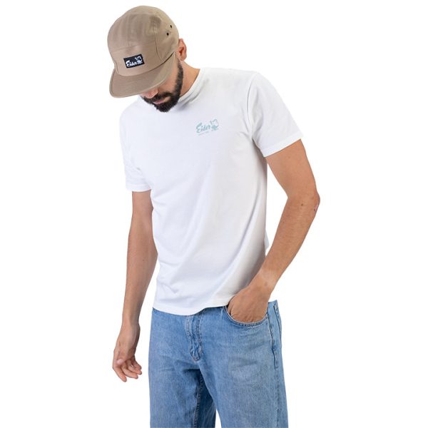 Vintage Chest Logo Cotton Tee Black - Image 4