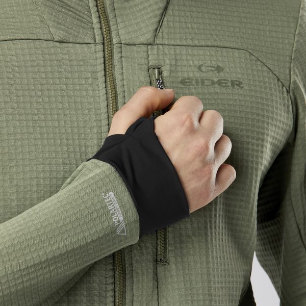 M Thorens Polartec Powergrid Fleece Black - Image 5