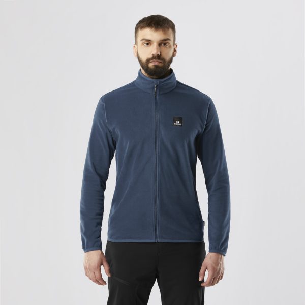 M Merlet Polartec Fleece Light Full Zip Navy - Image 3